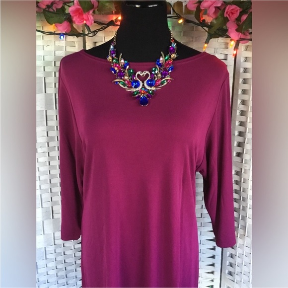 Vtg The Look by Randolph Duke Maroon Blouse Vintage Burgundy M Medium  N… - Picture 4 of 7